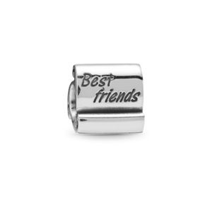 Pandora Sterling Silver Best Friend Scroll Charm (Retired)